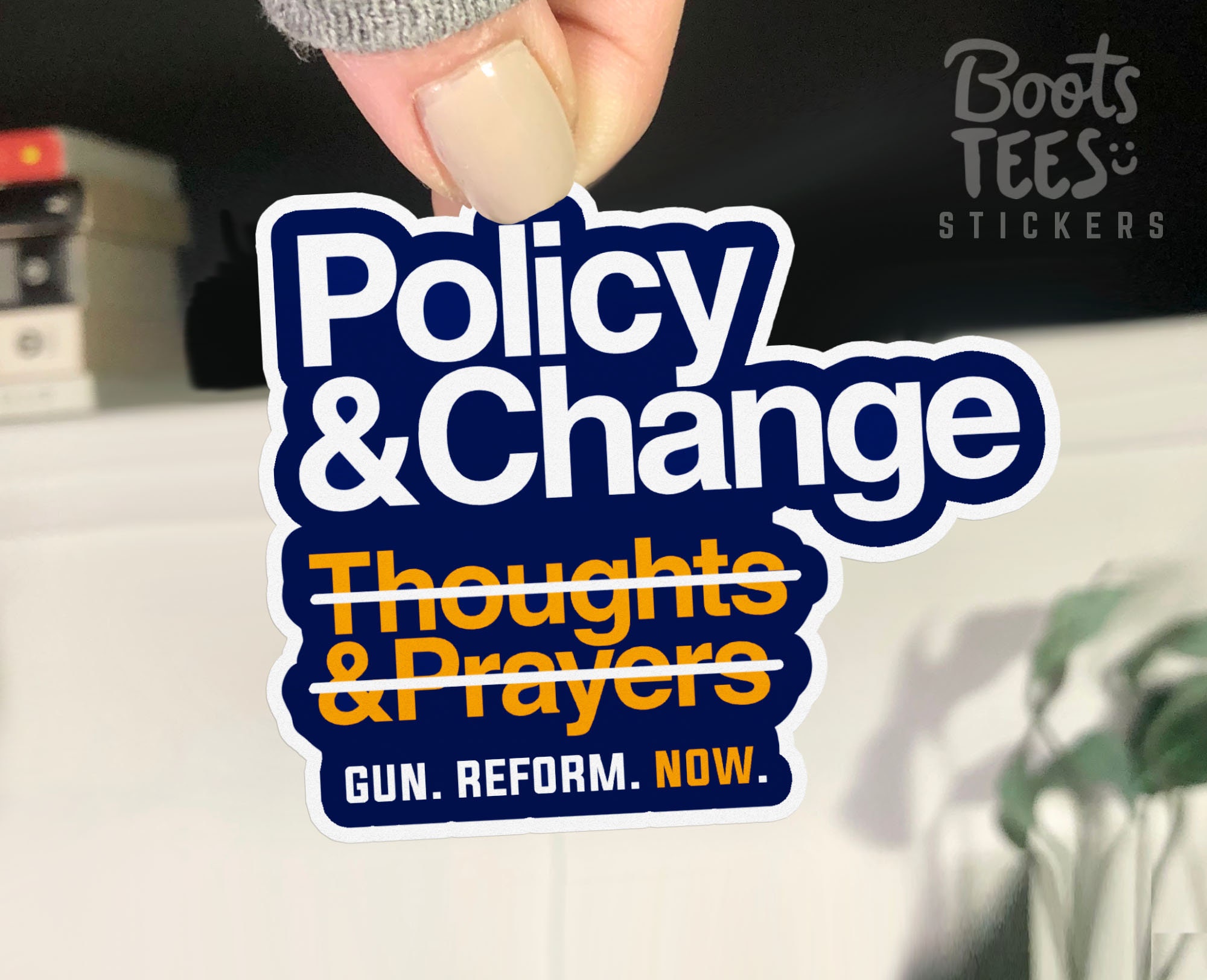 Reforms Stickers Gun Reform Sticker Pack: WATERPROOF End Gun Violence Sticker Set ...