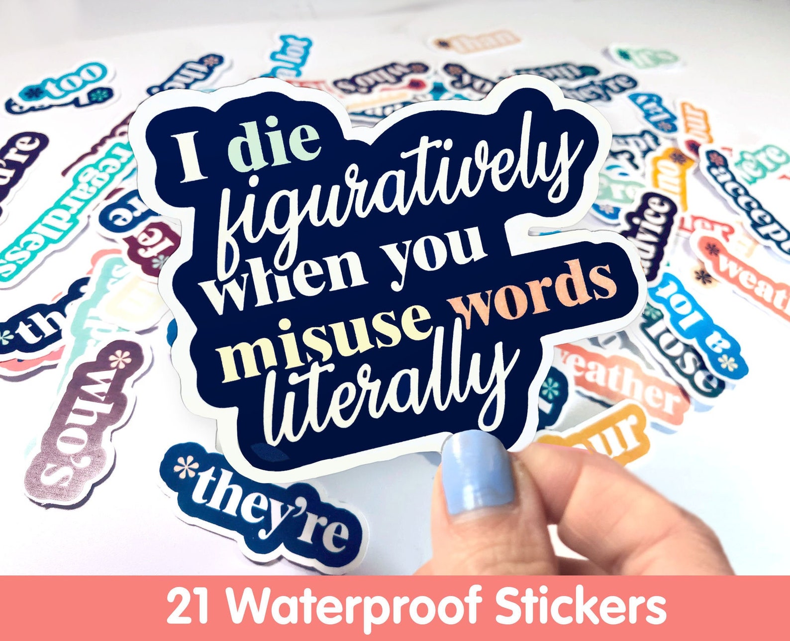 Grammar Sticker Set Waterproof Stickers for Hydroflask - Etsy UK