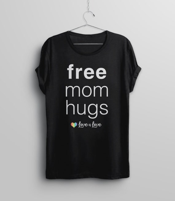 Kostenlose Mom Hugs Shirt LGBT Mom T Shirt Homosexuell - Etsy.de