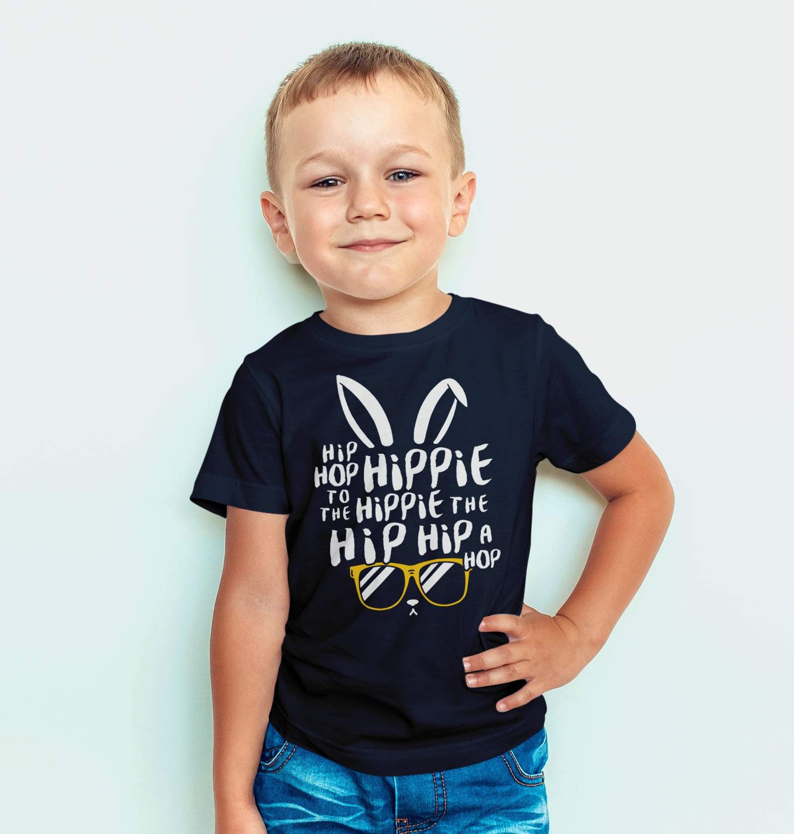 Youth Jesus and Jelly Beans Easter Shirt-Youth Easter Tops-Cute Easter Shirts-Cute Tops and Tees-Graphic Tees Easter egg Hunting