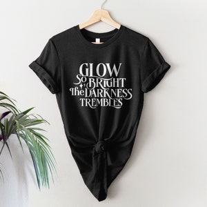 Kindred's Curse Quote Shirt, Glow So Bright Tshirt, Spark of the Everflame graphic tee, romantasy gift romance fan, LICENSED Penn Cole Merch image 6