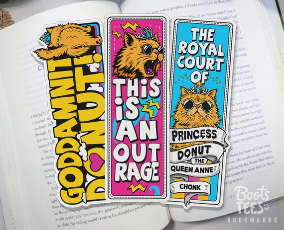 Dungeon Crawler Carl Bookmark Set, Princess Donut Quotes with Art, DCC Merch Artwork, LitRPG fan, BootsTees Page Marker dungeon crawler gift