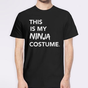 Camicia costume di Halloween, divertente t-shirt di Halloween, maglietta grafica femminile, magliette divertenti per le donne, camicia ninja, regalo ninja t-shirt hipster immagine 5