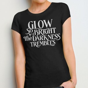 Kindred's Curse Quote Shirt, Glow So Bright Tshirt, Spark of the Everflame graphic tee, romantasy gift romance fan, LICENSED Penn Cole Merch image 5