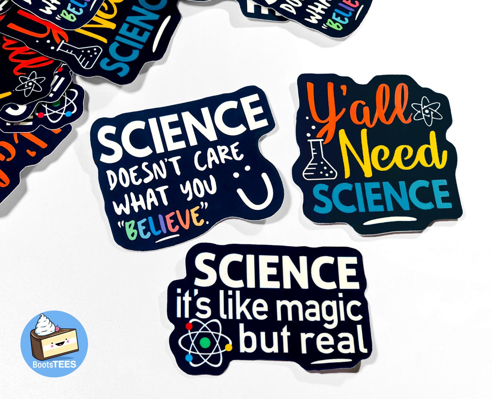 Cute Science Stickers for Laptop or water bottle sticker Etsy