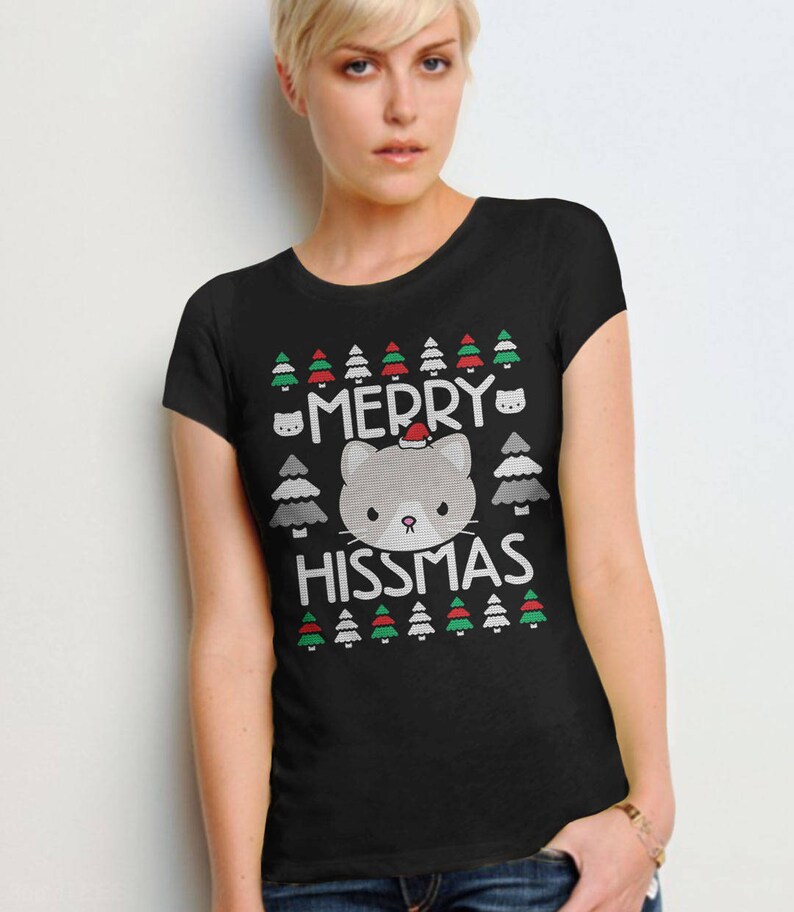 Camisa de Navidad fea para las mujeres camiseta de Navidad Etsy