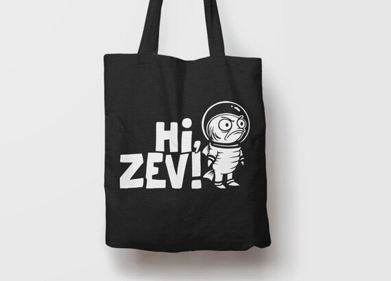Hi Zev Tote Bag with Princess Donut Dungeon Crawler Carl Quote, Thick and Heavy 12oz Cotton Canvas Tote with DCC Book Graphic