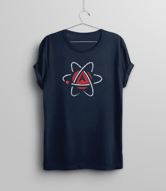 Atheism Symbol T-Shirt Distressed Atheist Shirt Atheism Symbol T-Shirt Distressed Atheist Shirt