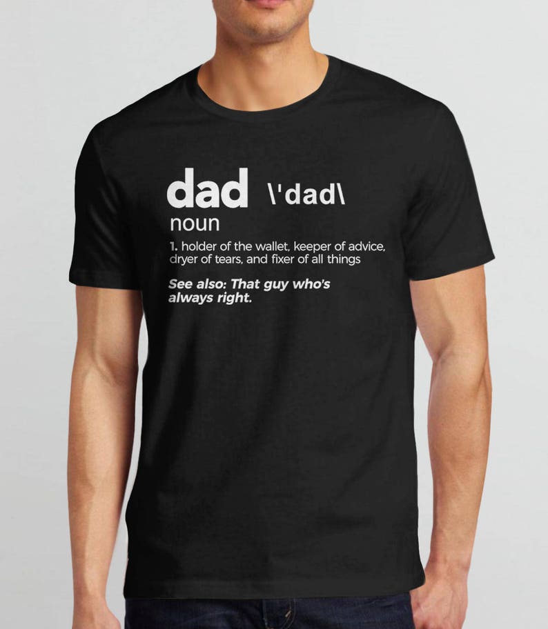 Personalized Dad Gift Dad Definition Shirt Dad Tshirt Dad Etsy UK