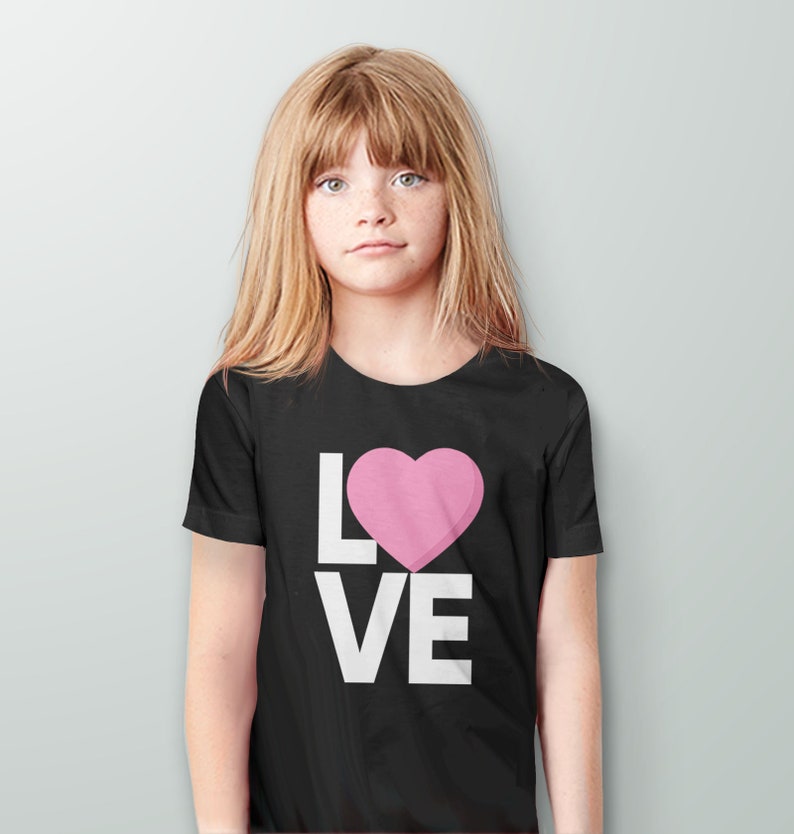 Love Shirt for Toddler Baby or Kids Valentine's Day Tee Etsy