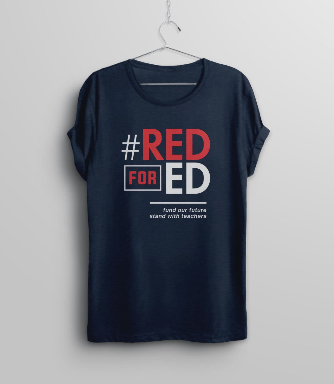 Fund Our Future In Teacher Walkout Red For Ed Indiana T-Shirt Fund Our Future In Teacher Walkout Red For Ed Indiana T-Shirt