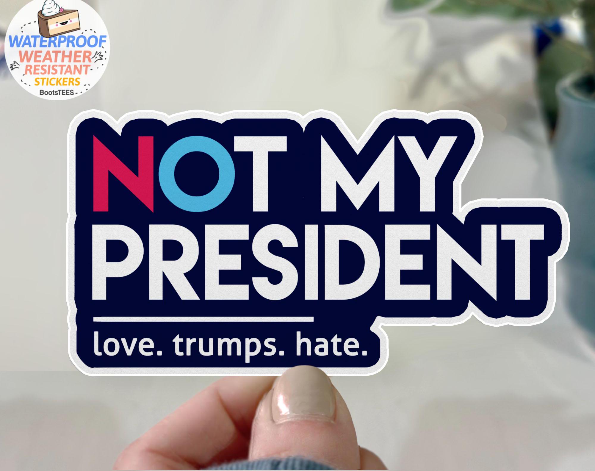 TRUMP Is My President 2024 Bumper Sticker Vinyl Decal 3" X 7.5