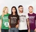 Matching Thanksgiving Shirts, Family Thanksgiving Food T Shirts, Adult Men Women Kids, Matching Clothes Families, Funny Tee, Nutrition Info