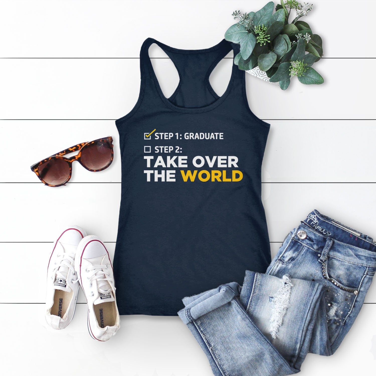Graduation Tank Top, Graduation Gift for Her, College Grad Gift for ...