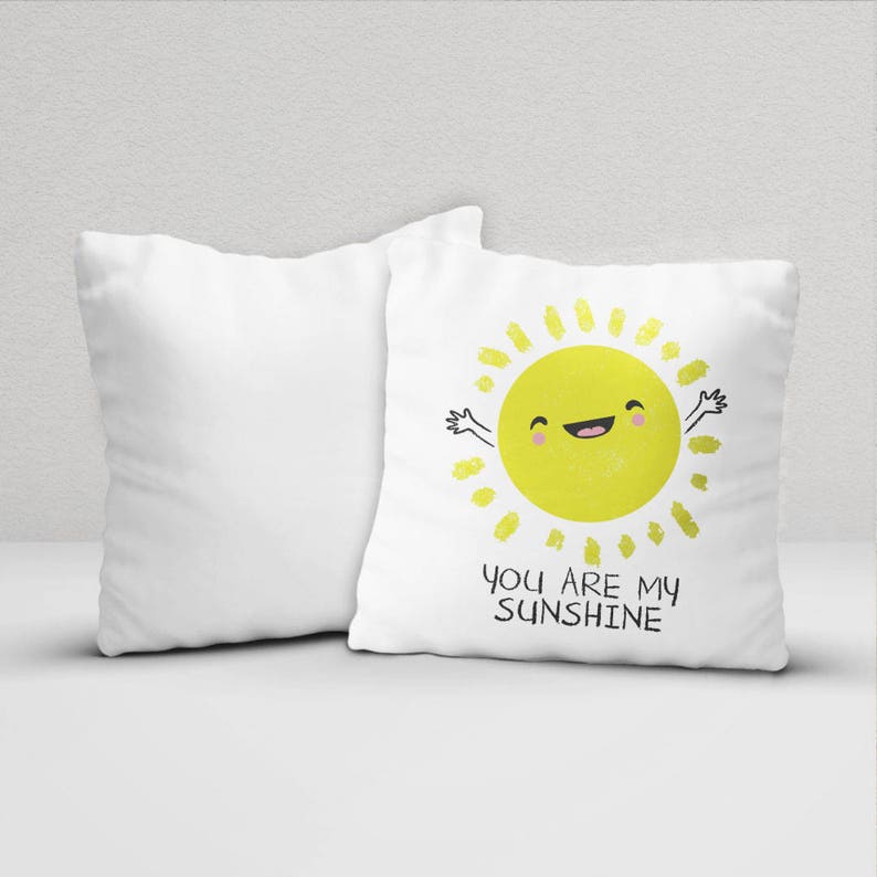 You Are My Sunshine pillow cover nursery pillow case yellow Etsy