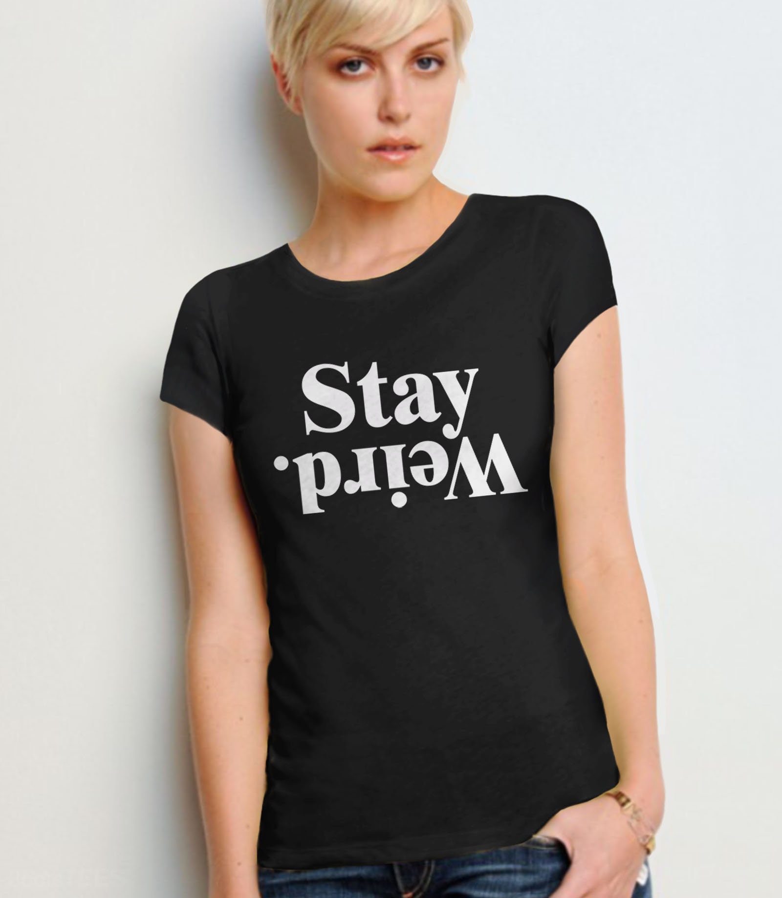 Funny "It's So Weird" Graphic T-Shirt For Women - Casual Short Sleeve Crew Neck Tee - View #5