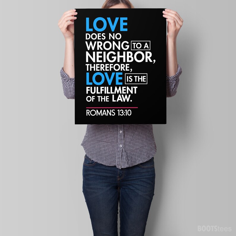 Immigration March Sign PRINTABLE Love Thy Neighbor Protest - Etsy