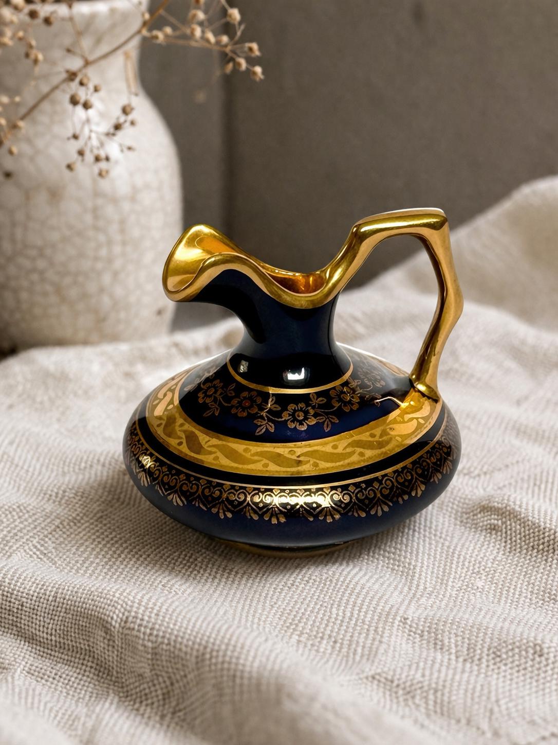 Small vase limoge blue - Etsy 日本
