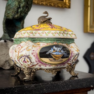 Wong Lee ヴィンテージ　陶器　小物入れ Wong Lee Porcelain Box - Etsy