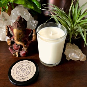 SERENITY | custom fragrance blend small-batch soy wax candle | 8 oz. glass jar
