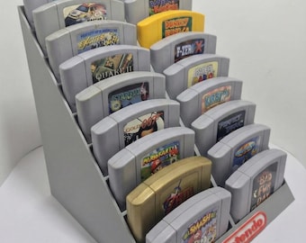 Nintendo 64 N64 Modul-Displayständer – Bietet Platz für 18 Spiele