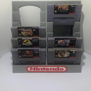 Super Nintendo, SNES 12 Cartridge Holder Display Stand