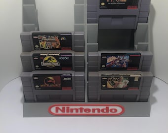 Super Nintendo, SNES 12 Cartridge Holder Display Stand