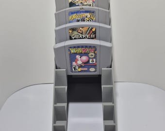 Nintendo 64 N64 Cartridge Display Stand – Holds 9 Games