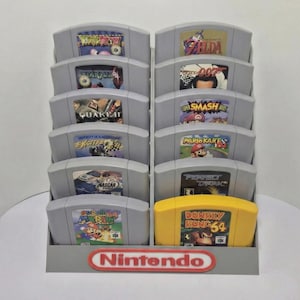 Nintendo 64 N64 Patrone Ständer für 12 Spiele
