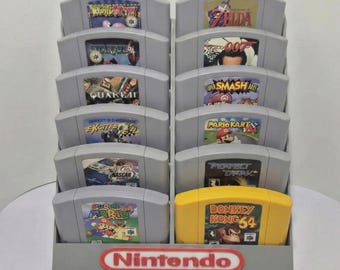 Nintendo 64 N64 Cartridge Display Stand – Holds 12 Games
