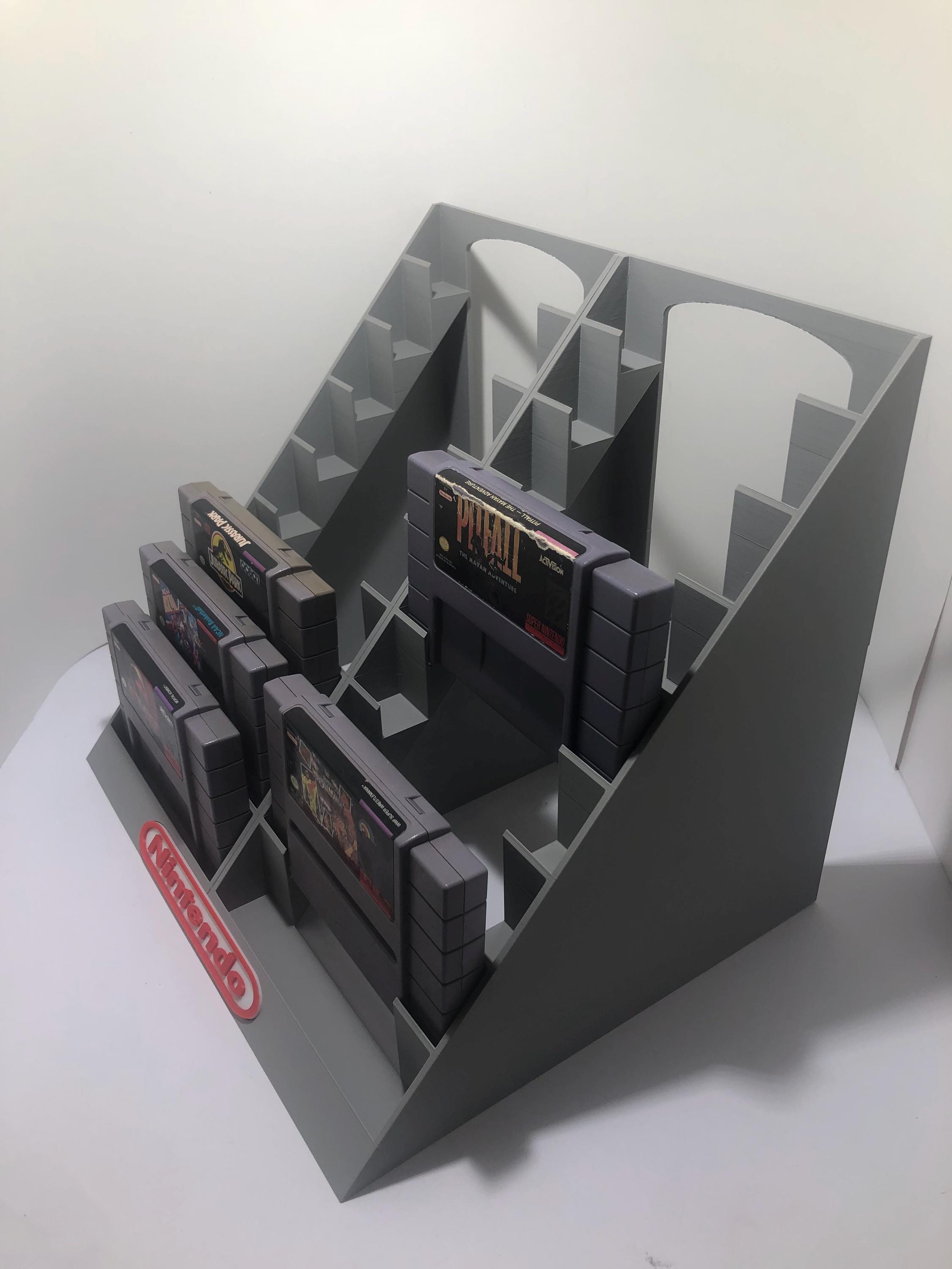 Super Nintendo, SNES 18 Game Cartridge Holder Display Stand - Etsy