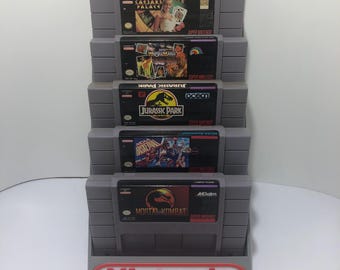 Super Nintendo (SNES) 6 Cartridge Holder Display Stand