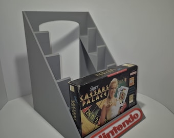 Nintendo, SNES and N64 Game In Box Display Stand Holder - Holds 5