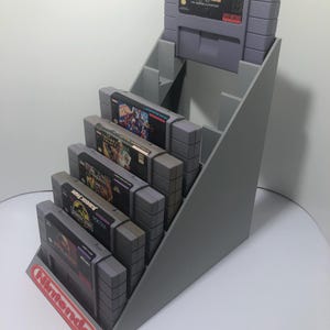 Super Nintendo, SNES 9 game Cartridge Holder Display Stand