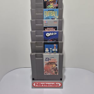 Nintendo Entertainment System NES 6 game Cartridge Holder Display Stand