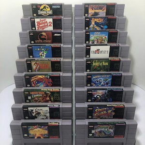 Super Nintendo, SNES 18 game Cartridge Holder Display Stand