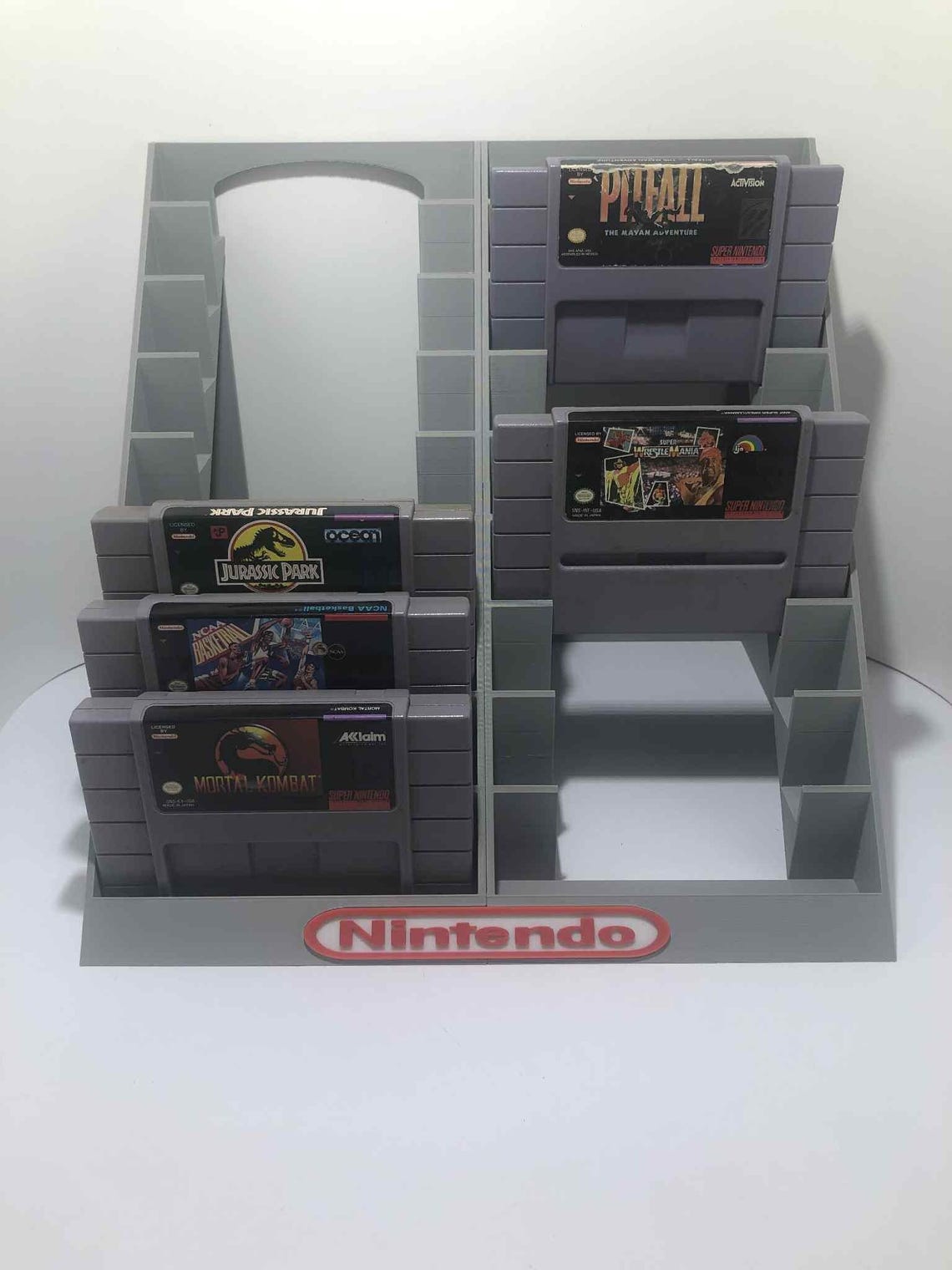 Super Nintendo, SNES 18 Game Cartridge Holder Display Stand - Etsy