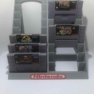 Super Nintendo, SNES 18 game Cartridge Holder Display Stand