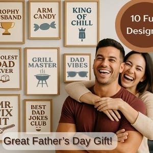 Papà fantastici! / Stampe divertenti / Divertente / Regalo per papà / Regalo per la festa del papà / Compleanno del papà / Tana dell'uomo, decorazioni da parete umoristiche stampabili da scaricare
