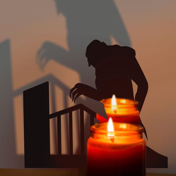 Nosferatu Theelichtje Shadow Caster, Theelichtje Halloween Decor, Halloween Shadow Art, Halloween Party Decoration, Spooky Candle Shadow