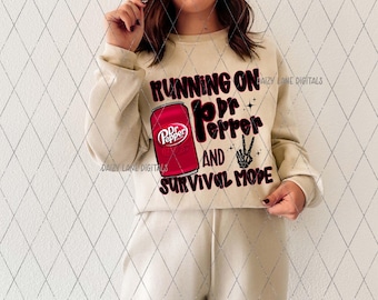 Dr Pepper png, running on Dr Pepper png, soda png, caffeine, skeleton hand, sublimation design, digital download