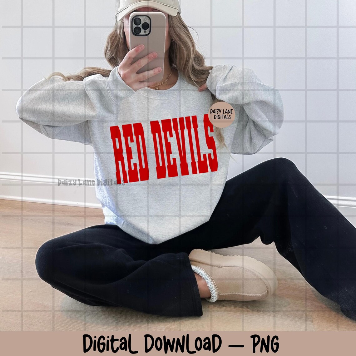 Red Devils Png | Red Devils Mascot Png | School Spirit | Sublimation ...