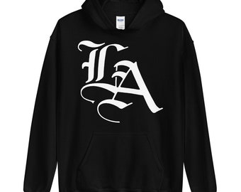 LA - Los Ángeles - Inglés antiguo - Sudadera con capucha unisex - S-5XL