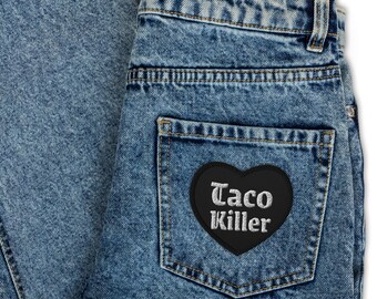 Taco Killer - Embroidered Heart Patch