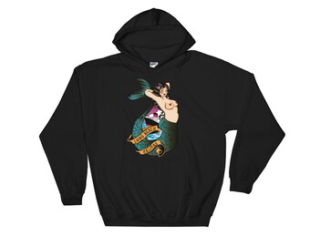 Long Beach Mermaid Unisex Hooded Sweatshirt