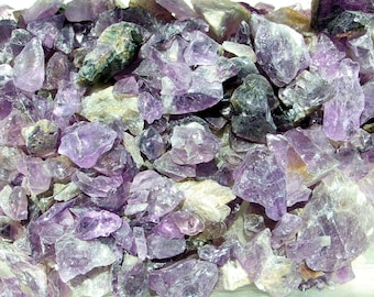 Amethyst Rough Chips & Pieces 3 Lbs. 4 oz for Jewelry Making, Craft Work, Reiki, Metaphysical Brazil
