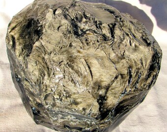 Gold Sheen Obsidian Rough 26.14 lbs. Mexico Gold Sheen Obsidian Slab Saw Rough