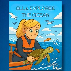 STEM Coloring Book: Ella Explores the Ocean | Marine Biologist Career Journey | Educational Ocean Adventure for Kids Ages 3-8+