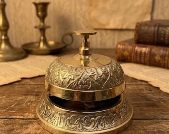 Antiker Stil Messing Tischglocke | Schreibtisch, Empfang & Home Décor Glocke | zuverlässigen Klang