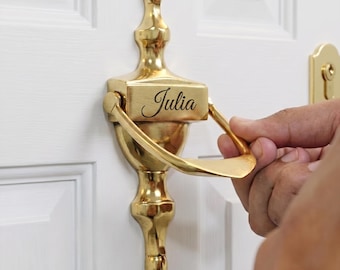 Polished Brass Door Knocker | Solid Vintage Style Knocker